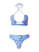 Nasty Gal Bikini  sininen / keltainen / vihreä / vaaleanpunainen