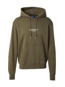 JACK & JONES Collegepaita 'JORVESTERBRO'  khaki / valkoinen