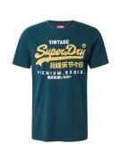 Superdry Paita  keltainen / petrooli / valkoinen