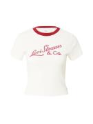 LEVI'S ® Paita 'Graphic Essential Sporty Tee'  punainen / valkoinen