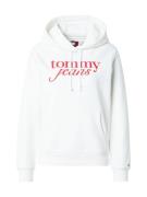 Tommy Jeans Collegepaita 'ESS'  punainen / valkoinen