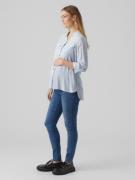 Vero Moda Maternity Pusero 'VMMBumpy'  vaaleansininen / valkoinen