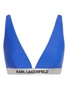 Karl Lagerfeld Bikinitoppi  sininen / musta / hopea