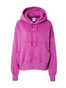 Nike Sportswear Collegepaita 'Phoenix Fleece'  fuksia / valkoinen