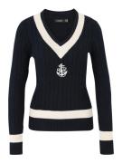 Lauren Ralph Lauren Petite Neulepaita  marine / valkoinen