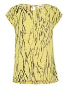 SOAKED IN LUXURY Pusero 'Zaya'  beige / sitruuna / musta