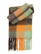 ABOUT YOU Kaulaliina 'ST0805SCARF-22'  ruskea / keltainen / valkoinen