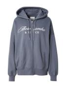 Abercrombie & Fitch Collegetakki 'LONG LIFE'  basaltinharmaa / valkoin...