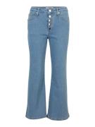 Dorothy Perkins Petite Farkut 'Petite Button Front Wide Leg Jeans'  va...