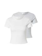 Gina Tricot Paita  meleerattu harmaa / valkoinen