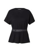 Karl Lagerfeld Paita  musta / hopea
