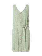 VERO MODA Mekko 'BUMPY'  pastellinvihreä / valkoinen