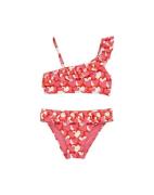 WE Fashion Bikini  vaalea pinkki / punainen / valkoinen