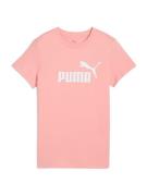 PUMA Toiminnallinen paita 'Ess No. 1'  vaalea pinkki / valkoinen