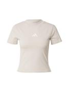 ADIDAS SPORTSWEAR Toiminnallinen paita 'Essential'  beigenharmaa / val...