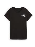 PUMA Toiminnallinen paita  tummanharmaa / musta / valkoinen