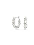 Swarovski Korvakoru 'Matrix'  hopea / läpinäkyvä