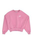 Nike Sportswear Collegepaita 'CLUB FLC'  vaalea pinkki