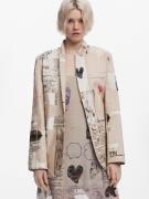 Desigual Bleiseri 'Mr. Christian'  beige / cappuccino / musta