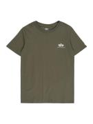 ALPHA INDUSTRIES Paita  oliivi / valkoinen