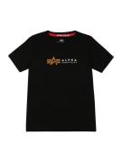 ALPHA INDUSTRIES Paita  kullankeltainen / musta / valkoinen
