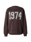 Gina Tricot Collegepaita  ruskea / valkoinen