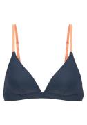LASCANA ACTIVE Bikinitoppi  tummansininen / aprikoosi