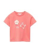 MANGO KIDS Paita 'CRAB'  kerma / koralli / valkoinen
