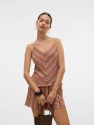 VERO MODA Neuletoppi 'VMDEMI'  ruskea / oranssi / vaaleanpunainen