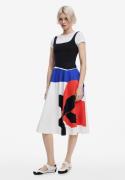 Desigual Mekko 'Mr. Christian'  sininen / tummanoranssi / musta / valk...