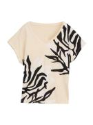 TOM TAILOR Paita  beige / musta / offwhite