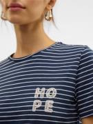 VERO MODA Paita 'VMSIMONE'  laivastonsininen / valkoinen