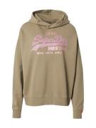 Superdry Collegepaita 'RHINESTONE'  khaki / roosa
