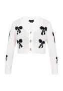 faina Neuletakki 'Fashion Look'  musta / offwhite