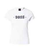 BOSS Paita 'C_Endora_1'  musta / hopea / valkoinen