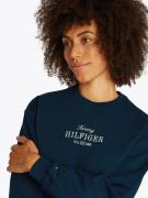 TOMMY HILFIGER Collegepaita  tummansininen / offwhite