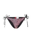 HUGO Bikinihousut 'PURE_SIDE TIE'  vaalea pinkki / musta / valkoinen