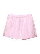 Pull&Bear Housut  roosa / valkoinen