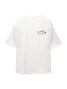 Pull&Bear Paita  kuninkaallisen sininen / harmaa / punainen / offwhite