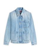 Tommy Jeans Välikausitakki  laivastonsininen / vaaleansininen / punain...