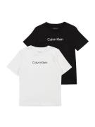 Calvin Klein Jeans Paita 'INSTITUTIONAL'  musta / valkoinen