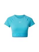 NIKE Toiminnallinen paita  vesi / sinivihreä / valkoinen