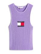 Tommy Jeans Neuletoppi  laivastonsininen / laventeli / kirkaanpunainen...