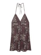 Pull&Bear Kesämekko  lila / viininpunainen / offwhite