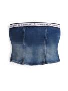 Tommy Jeans Toppi 'TOMMY GIRL DENIM TUBE'  monivärinen