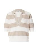 DRYKORN Neulepaita 'Dylai'  beige / valkoinen