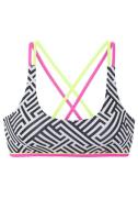 BUFFALO Bikinitoppi  limetti / vaaleanpunainen / musta / offwhite