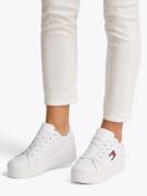 Tommy Jeans Matalavartiset tennarit 'Essential'  marine / punainen / v...