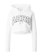 AÉROPOSTALE Collegepaita  meleerattu musta / offwhite