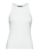 Katybb Rib Tank Top White Bruuns Bazaar